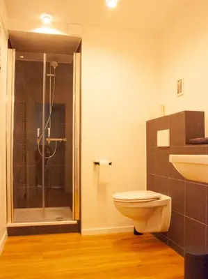 Ein Badezimmer in der Unterkunft Ferienwohnung Marion