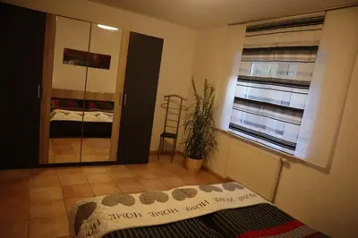 Ein Bett oder Betten in einem Zimmer der Unterkunft Ferienwohung am Traumpfad