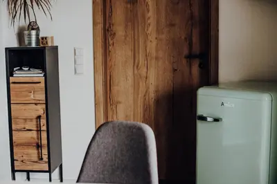 Küche/Küchenzeile in der Unterkunft Ferienwohnung Karussell