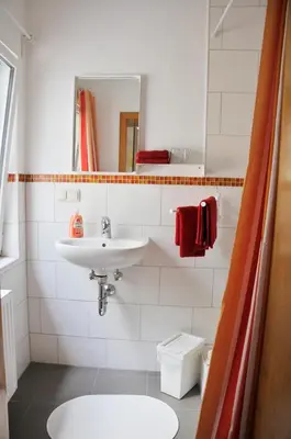 Ein Badezimmer in der Unterkunft Die Schlummerkiste