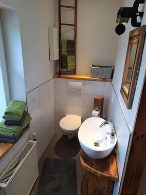 Ein Badezimmer in der Unterkunft Zum Jandel