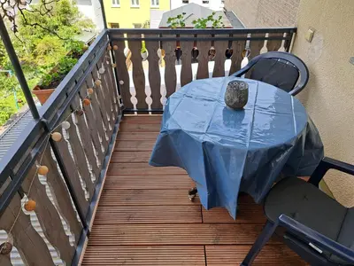 Ein Balkon oder eine Terrasse in der Unterkunft Zum Jandel