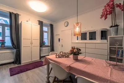 Küche/Küchenzeile in der Unterkunft Marienzimmer