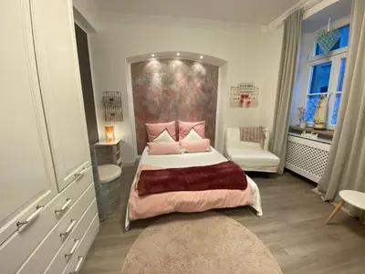 Ein Bett oder Betten in einem Zimmer der Unterkunft Marienzimmer