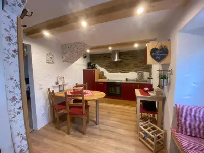 Küche/Küchenzeile in der Unterkunft Ferienhaus Göbel´s gute Stube
