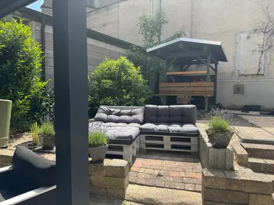 Ein Sitzbereich in der Unterkunft Oriental Cozy Loft - Orientalisches gemütliches Loft