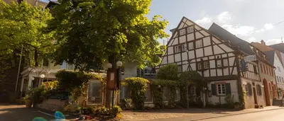 Das Gebäude in dem sich das Aparthotel befindet