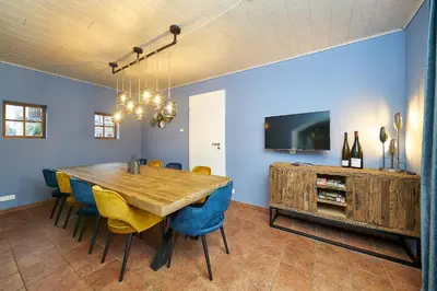 TV/Unterhaltungsangebot in der Unterkunft Ferienhaus Wehlener Rosengarten