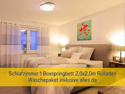 Ein Bett oder Betten in einem Zimmer der Unterkunft Ferienhaus Däschinger