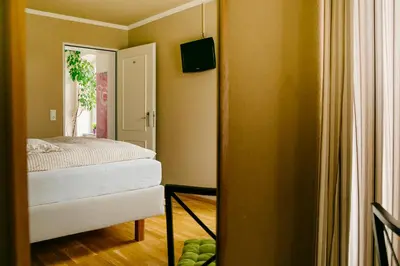 Ein Bett oder Betten in einem Zimmer der Unterkunft Landhotel Airport-Inn