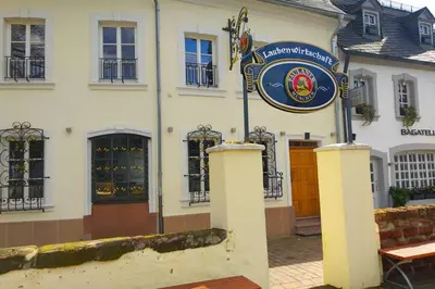 Das Gebäude in dem sich die Ferienwohnung befindet
