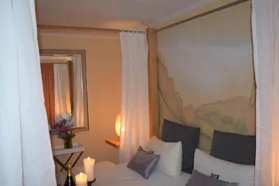 Ein Sitzbereich in der Unterkunft Landhotel Zum Kronprinzen