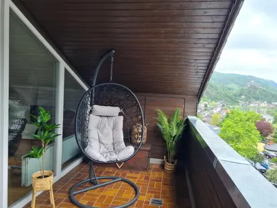 Ein allgemeiner Bergblick oder ein Berglick von der Ferienwohnung aus