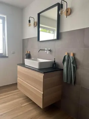 Grundriss der Unterkunft Moderne familienfreundliche Wohnung am Waldrand von Prüm mit Terrasse