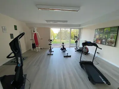 Das Fitnesscenter und/oder die Fitnesseinrichtungen in der Unterkunft Seehotel