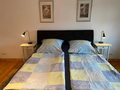 Ein Bett oder Betten in einem Zimmer der Unterkunft Werners Doppelzimmer