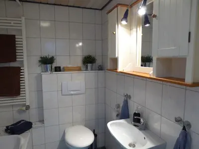 Ein Badezimmer in der Unterkunft Werners Doppelzimmer