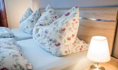 Ein Bett oder Betten in einem Zimmer der Unterkunft Haus Avallon