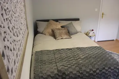 Ein Bett oder Betten in einem Zimmer der Unterkunft Ferienapartment Helling