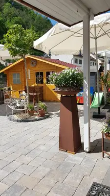 Ein Garten an der Unterkunft Landhaus Julia