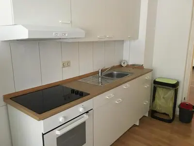 Küche/Küchenzeile in der Unterkunft Ferienwohnung MacFeWo im Zentrum von Mayen - Sleep frisch renoviert