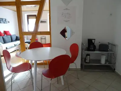 Küche/Küchenzeile in der Unterkunft Ferienwohnung Rosemarie