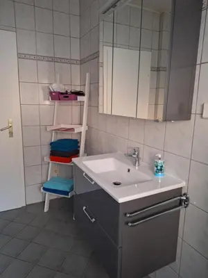 Ein Badezimmer in der Unterkunft Ferienwohnung Rosemarie