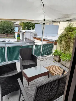 Ein Balkon oder eine Terrasse in der Unterkunft B&B Pension Winzerhaus Zell-Mosel