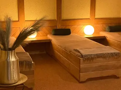 Ein Bett oder Betten in einem Zimmer der Unterkunft Landhaus Müllenborn