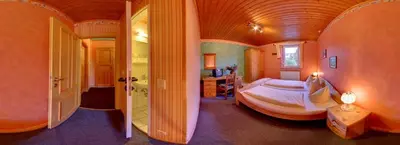 Ein Bett oder Betten in einem Zimmer der Unterkunft Gemündener Hof