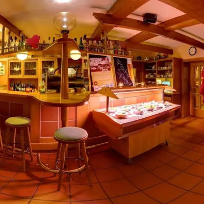 Lounge oder Bar in der Unterkunft Gemündener Hof
