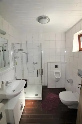 Ein Badezimmer in der Unterkunft Ferienwohnung Birkenhof