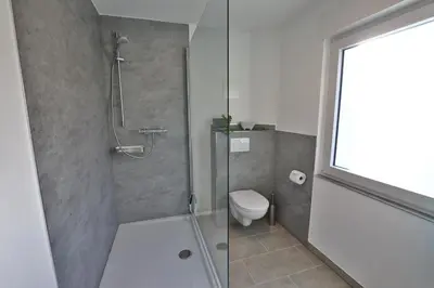 Ein Badezimmer in der Unterkunft Ferienwohnung Ankerplatz