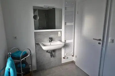 Ein Badezimmer in der Unterkunft Ferienwohnung Ankerplatz