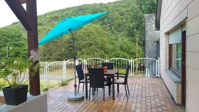 Ein Balkon oder eine Terrasse in der Unterkunft Moselina Ferienwohnungen