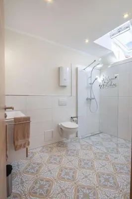 Ein Badezimmer in der Unterkunft Ferienwohnungen Hof Krebs