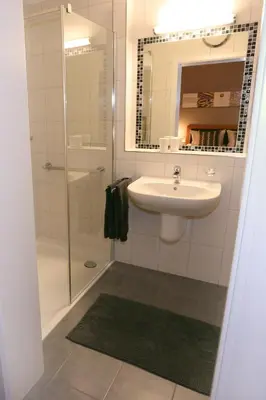 Ein Badezimmer in der Unterkunft Gästehaus Kickert