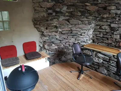 Ein Sitzbereich in der Unterkunft Mosel View