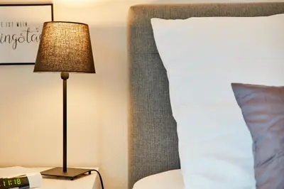 Ein Bett oder Betten in einem Zimmer der Unterkunft Moselliebe