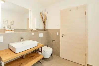 Ein Badezimmer in der Unterkunft Moselliebe