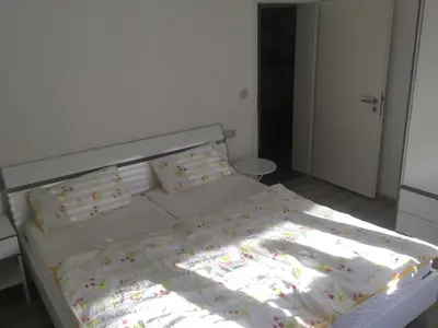 Ein Bett oder Betten in einem Zimmer der Unterkunft Ferienwohnung Seibel