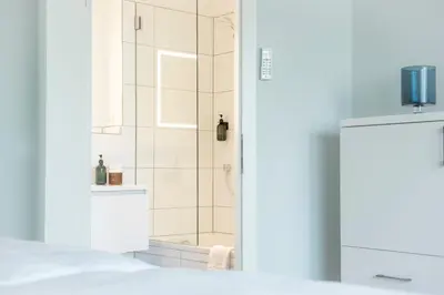 Ein Badezimmer in der Unterkunft Apartments Trier