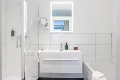 Ein Badezimmer in der Unterkunft Apartments Trier