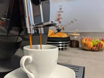 Kaffee-/Teezubehör in der Unterkunft Ferienwohnung Am Waldweg