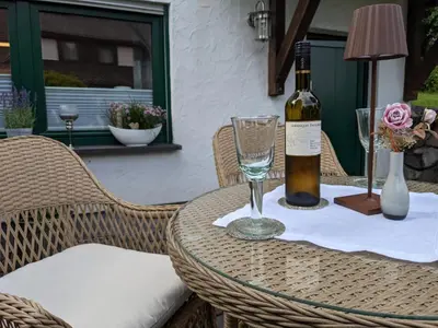 Getränke in der Unterkunft Ferienwohnung Am Waldweg