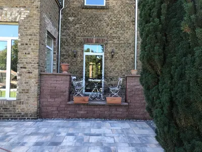 Das Gebäude in dem sich die Ferienwohnung befindet