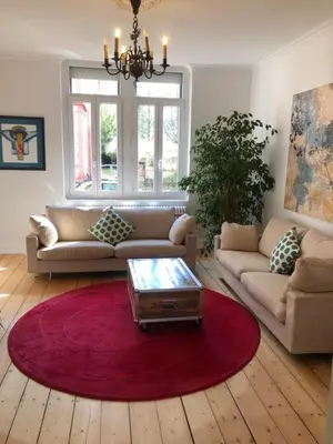 Ein Sitzbereich in der Unterkunft L11 Ferienwohnung