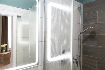 Ein Badezimmer in der Unterkunft Pension Moselvilla 1900