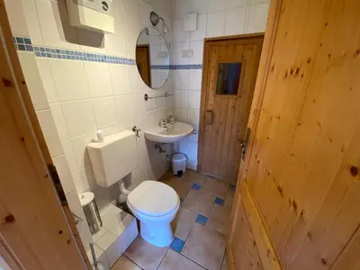 Ein Badezimmer in der Unterkunft Ferienhaus Jüngling