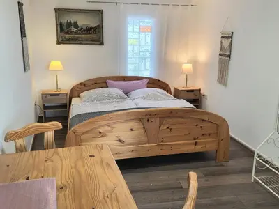 Ein Bett oder Betten in einem Zimmer der Unterkunft Haus Engelskrug